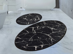 Σετ 2 πατάκια μπάνιου Marble - Img 2