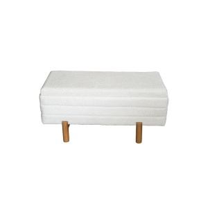 Σετ 2 σκαμπό με αποθηκευτικό χώρο Cindy Pako World Μπεζ 110x50x49 cm - Img 3