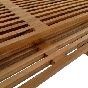 Σετ 2 τραπέζια κήπου Tinnie Boho Pako World Φυσικό 116x60x46 cm - Img 7