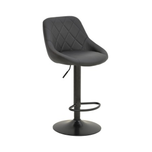 Σκαμπό μπαρ ajustabil Boronez Μαύρο 47x49x112 cm - Img 2