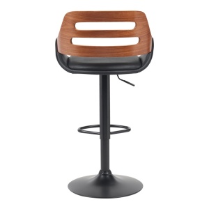 Σκαμπό μπαρ ajustabil Fern Μαύρο 50x48.5x110.5 cm - Img 5