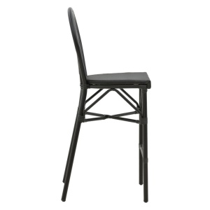 Σκαμπό μπαρ de grădină Dezyan Μαύρο 41.5x53.5x116 cm - Img 3