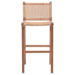 Σκαμπό μπαρ Sponze Boho Pako World Φυσικό 40x47x89 cm - Img 4