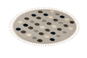 Στρογγυλό Χαλί copii Fano Γκρι 133x133 cm - Img 2