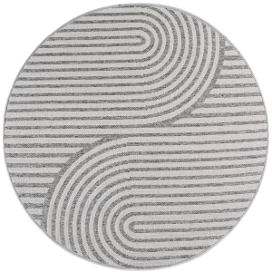Στρογγυλό Χαλί Desert Boho V1 Γκρι 120x120 cm - Img 2