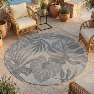 Στρογγυλό Χαλί Desert V2 Γκρι 80x80 cm - Img 3