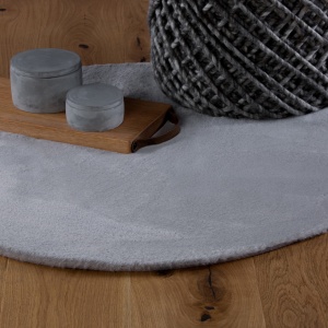 Στρογγυλό Χαλί My Cha Cha Ασημί 80x80 cm - Img 6