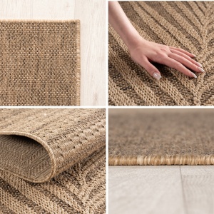 Στρογγυλό Χαλί Timber V3 Καφέ 120x120 cm - Img 4