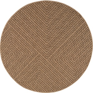 Στρογγυλό Χαλί Timber V4 Μπεζ 120x120 cm - Img 2
