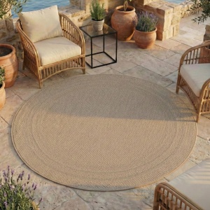 Στρογγυλό Χαλί Desert V4 Μπεζ 160x160 cm