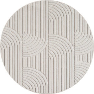 Στρογγυλό Χαλί Helix V2 Κρεμ 120x120 cm - Img 8