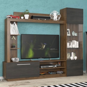 Σύνθεση TV June, Δρυς, 204x35x177 cm - Img 2