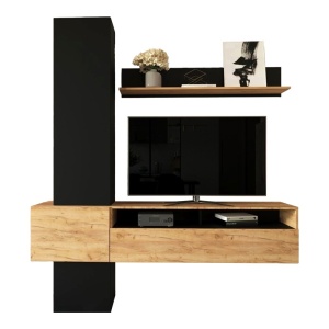 Σύνθεση TV Wendy, Μπεζ, 195.1x37.3x219.1 cm - Img 2