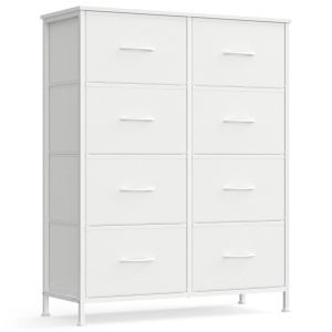 Συρταριέρα με συρτάρια Songmics Λευκό 76.7x30x95.2 cm - Img 2