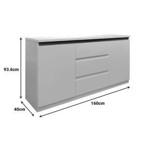 Συρταριέρα Chiemo Sonoma 160x40x93.6 cm - Img 5