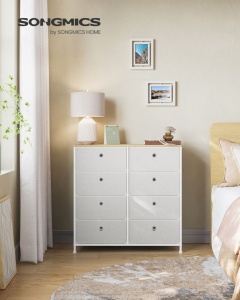 Συρταριέρα Songmics Λευκό 80x30x81.5 cm - Img 2