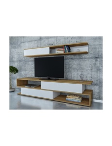Σύνθεση TV Sims, Λευκό-Teak