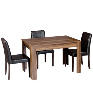 Τραπέζι τραπεζαρίας Single 120-Walnut