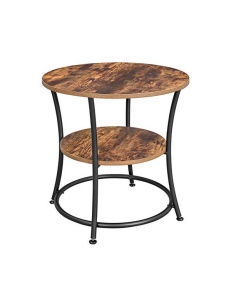 Τραπεζάκι σαλονιού, Vasagle, Rustic Καφέ, LET56BX, 55 x 55 x 55 cm
