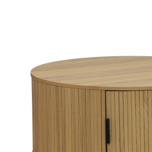 Τραπεζάκι σαλονιού Scandi MDF φυσικό χρώμα ξύλου D80x35.5cm - Img 3