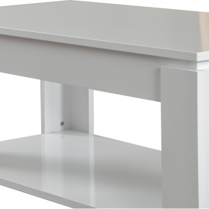 Τραπεζάκι σαλονιού Shelf - Shiny Λευκό - Img 4