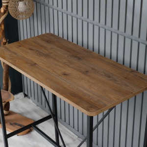 Τραπέζι μπαρ Nordic Καρυδί 90x92x45 cm - Img 2