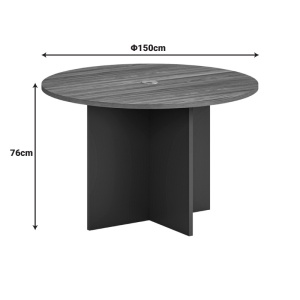 Τραπέζι Oscar Καρυδί 150x150x76 cm - Img 2