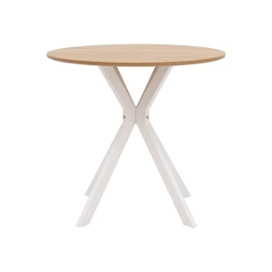 Τραπέζι Xuson MDF Φυσικό με μεταλλικά πόδια albe 80x80x75 cm - Img 3