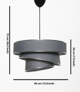 Φωτιστικό οροφής Couper - Anthracite, Silver Antracit/Ασημί - Img 3