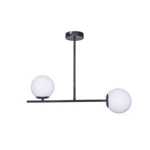 Φωτιστικό οροφής cu 2 lumini Opedro Pako World Μαύρο 60x30x40 cm