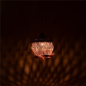 Φωτιστικό οροφής Fiorine abaca σε φυσικό χρώμα 35x35x45+ cm - Img 2