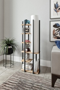 Φωτιστικό Δαπέδου Moda Dor Μαύρο 45x25x135 cm