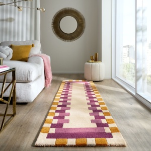 Χαλί Διαδρόμου Lois Scallop Kai Wool Πράσινο 60X230 cm, Flair Rugs