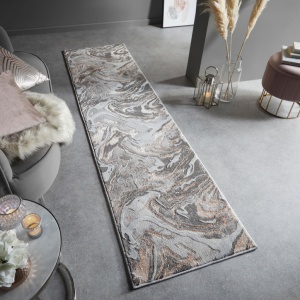 Χαλί Διαδρόμου Marbled Ροζ Pal 60X230 cm, Flair Rugs
