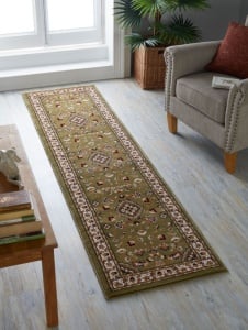Χαλί Διαδρόμου Sherborne Πράσινο 66X300 cm, Flair Rugs