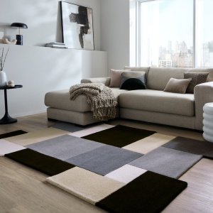 Χαλί Abstract Collage Σκούρο Μπλε 120X180 cm, Flair Rugs