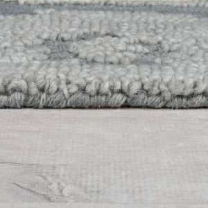 Χαλί Dion Ikat Wool Μπλε 200x290 cm, Flair Rugs - Img 3