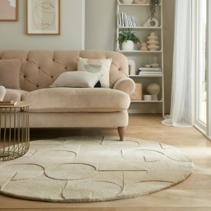 Χαλί Gigi Natural 160X160 cm, rotund, Flair Rugs