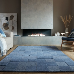 Χαλί Moderno Caro Μπλε 120X170 cm, Flair Rugs