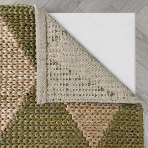 Χαλί Effie Diamond Jute Πράσινο masliniu 120x170 cm, Flair Rugs - Img 4