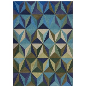 Χαλί Illusion Reverie Μπλε 120X170 cm, Flair Rugs - Img 2