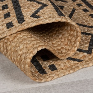 Χαλί Luis Natural/Μαύρο 200X290 cm, Flair Rugs - Img 5