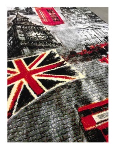 Χαλί Modern Kolibri England, Γκρι, 160x230 cm - Img 2