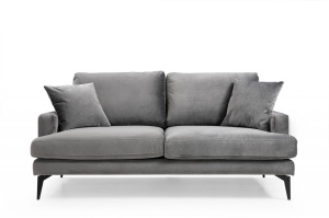 2θέσιος καναπές Leyla Ανθρακί 180x63 cm - Img 3