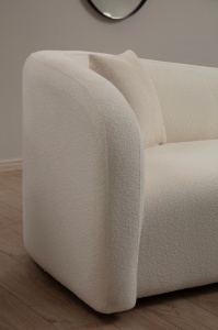3θέσιος καναπές Asos Κρεμ 225x76x75 cm - Img 3