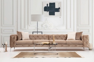 4θέσιος καναπές Como Κρεμ 344x90x72 cm