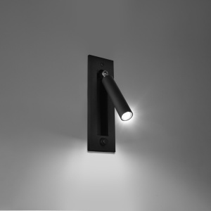 Aplica perete Enif Negru 6.5x15x20 cm - Img 3