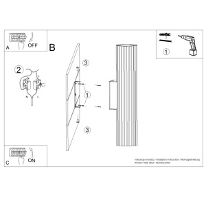 Aplica perete LED Ivar Bej 3000K 6.4x8.4x30 cm - Img 3