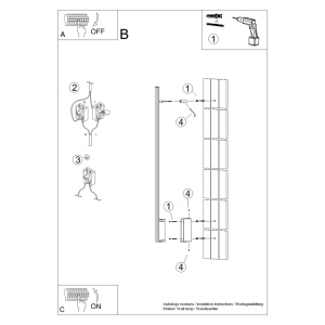 Aplica perete LED Lagom 120 Auriu 3000K 4x7x118.5 cm - Img 6