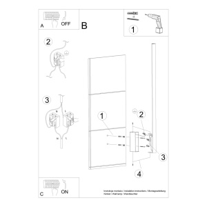 Aplica perete LED Lahti Alb 3000K 4x6.5x70 cm - Img 8